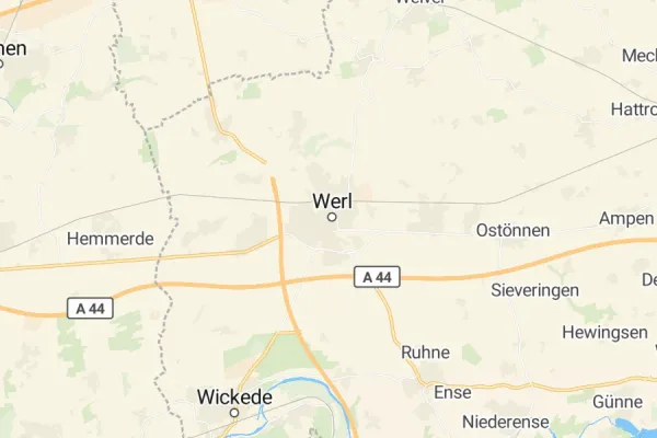 Karte von Werl