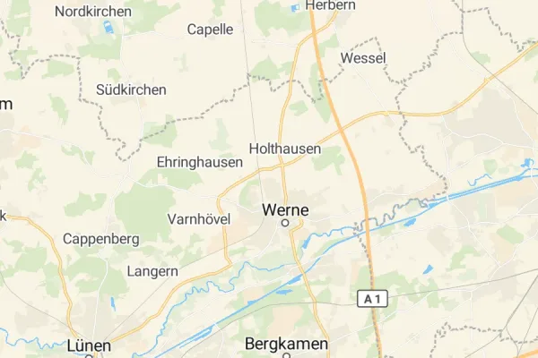 Karte von Werne