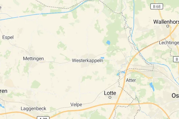 Karte von Westerkappeln