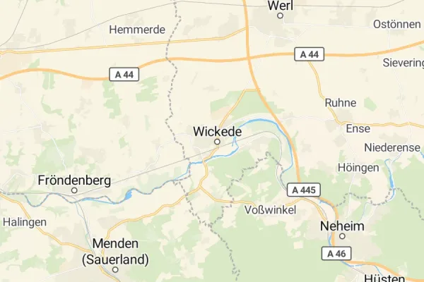 Karte von Wickede