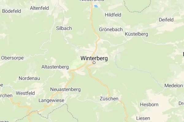 Karte von Winterberg