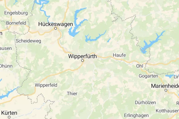 Karte von Wipperfürth